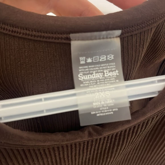 Sunday Best Tank Sinch Rib Crew Tank - Picture 5 of 6